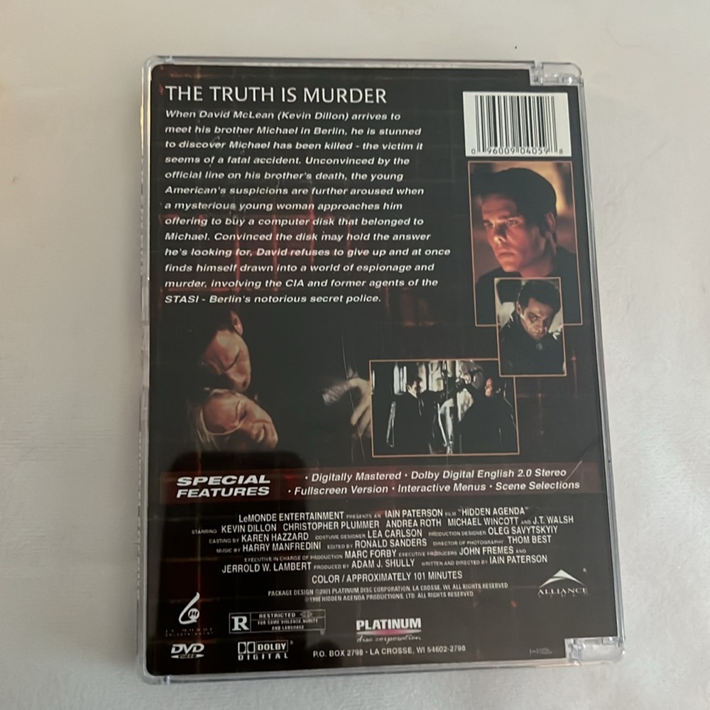 Hidden Agenda - DVD - Picture 2 of 4